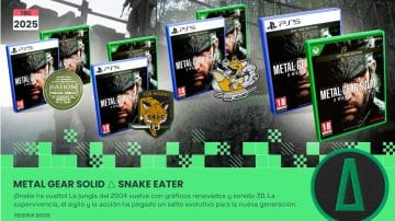 Xtralife ofrece reservas de Metal Gear Solid Delta con contenido único