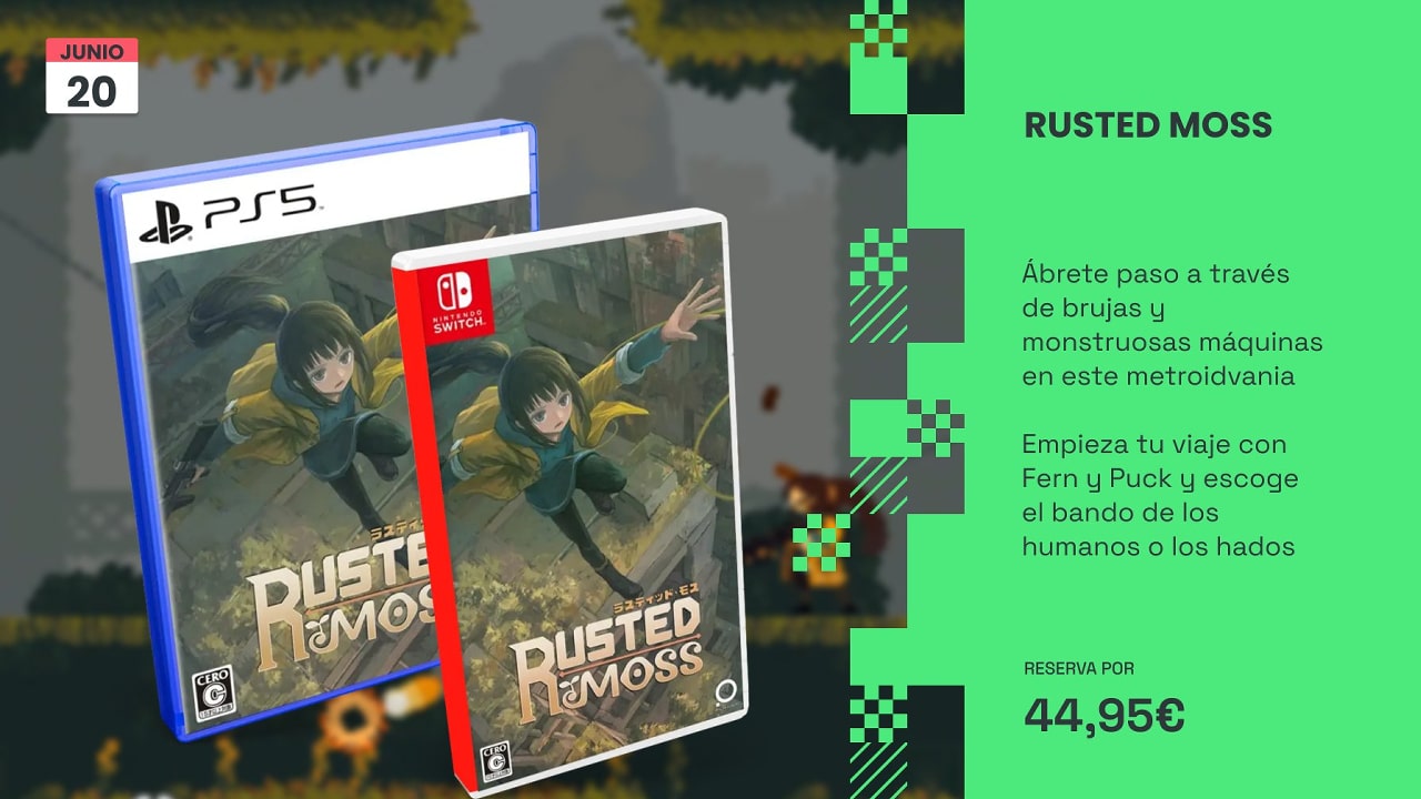 Xtralife se abre paso a través de brujas: Rusted Moss en PS5 y Nintendo Switch en promoción